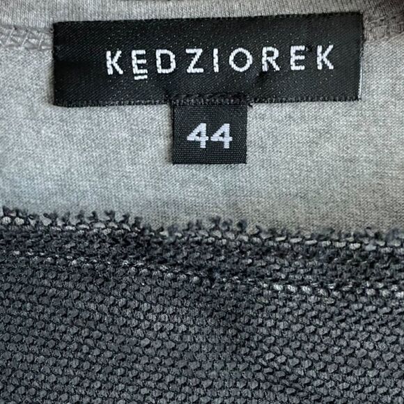 KEDZIOREK Lagenlook Crew Neck Short Sleeve Layered Tunic Dress Black 44 - Picture 14 of 14